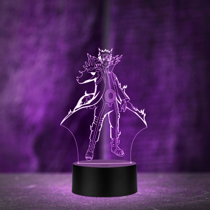 NaturoHokage356 Acrylic led Night lamp with Multicolored Light